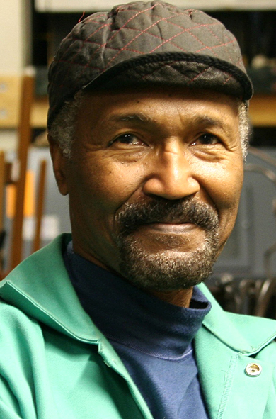 Portrait of Preston Jackson, Professor Emeritus, gallery owner and cast bronze sculpture specialist.
