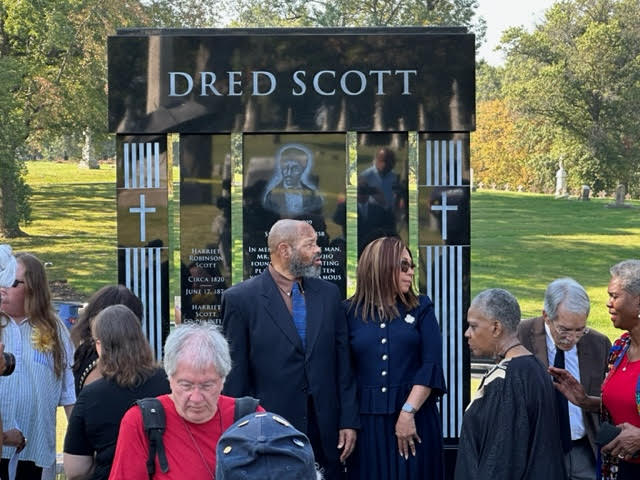 165th Anniversary of the passing of Dred Scott commemorative Calvary Cemetery Monument dedication. Image No. 1