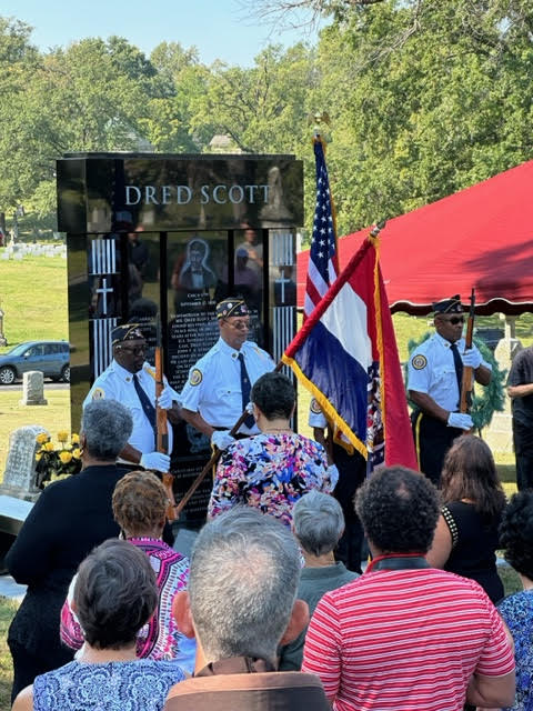 165th Anniversary of the passing of Dred Scott commemorative Calvary Cemetery Monument dedication. Image No. 2