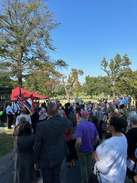 165th Anniversary of the passing of Dred Scott commemorative Calvary Cemetery Monument dedication. Image No. 3