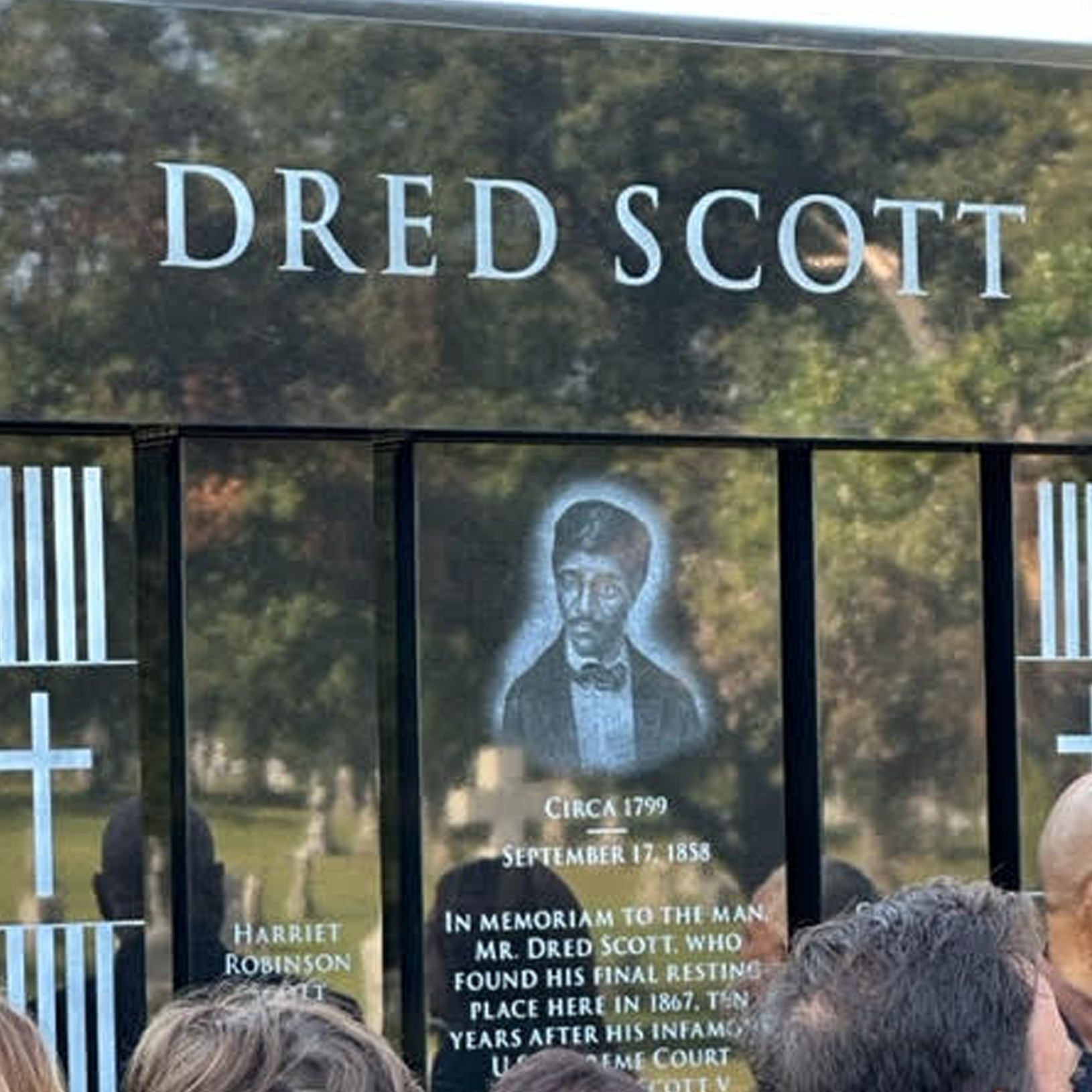 165th Anniversary of the passing of Dred Scott commemorative Calvary Cemetery Monument dedication.