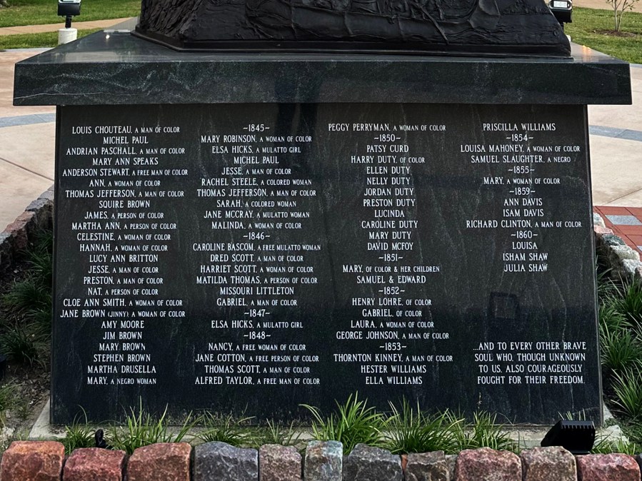 Freedom Suits Memorial Foundation Monument Detail No. 6