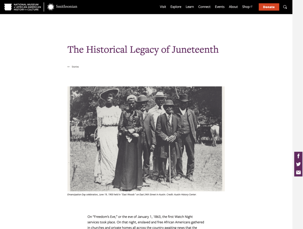 Source: National Museum of African American History and Culture article.