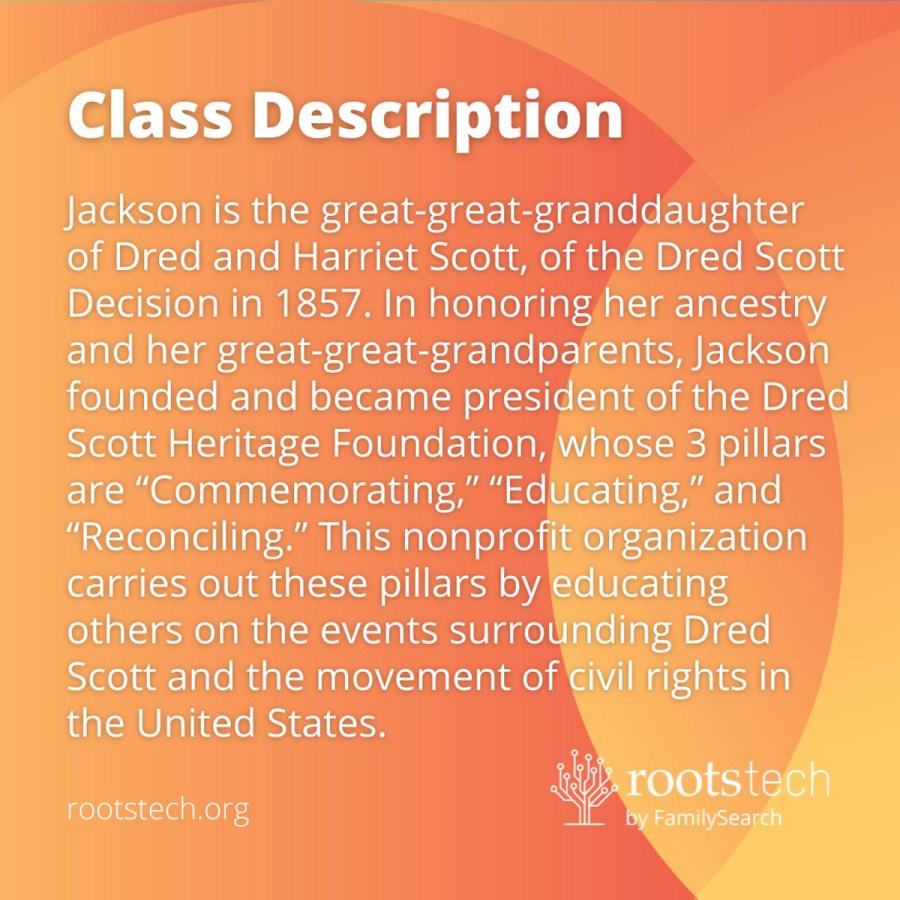 Lynne M. Jackson, will be a keynote speaker for the RootsTech 2024 Worldwide Conference, which will be held in Salt Lake City, UT, February 29 – March 2, 2024.
