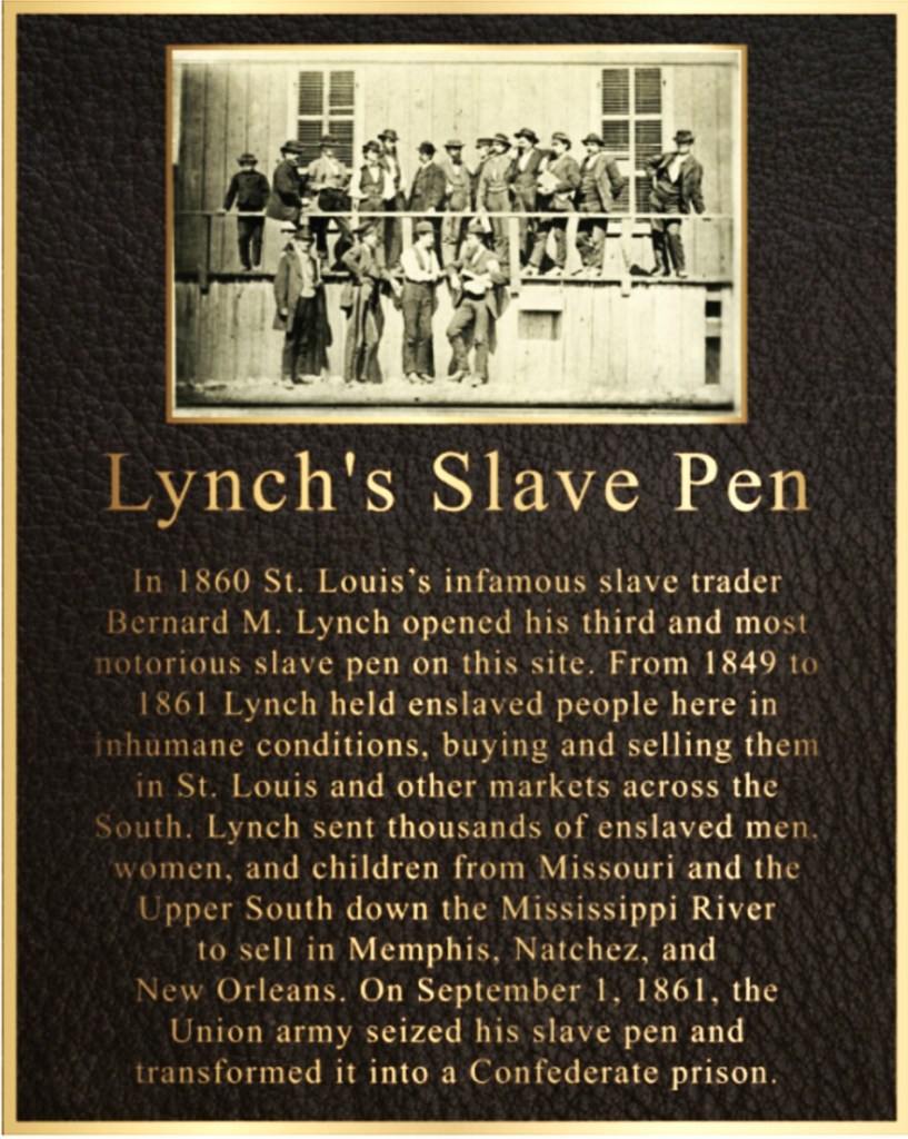 Bernard Lynch Slave Pen plaque.